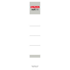 Herlitz Rückenschild 30x190mm ws 10St Karton Wechselfenster im Polybeutel