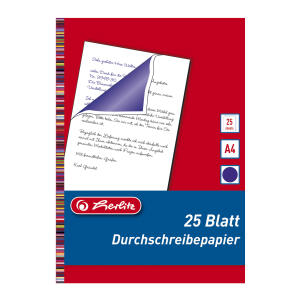 HLZ Blaupapier - blau-violett A 4 Einlegemappe mit 25 Blatt