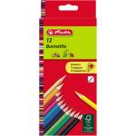 Herlitz Dreikantbuntstifte 12er lackiert aus FSC Holz in...