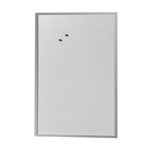 Herlitz Whiteboard und Magnettafel 60x80cm mit Holzrahmen silber