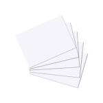 Herlitz Karteikarte A7 blanko ws 100St hf...