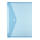 HLZ Dokumententasche PP Druckknopf A4 transp blau