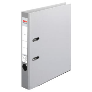 Herlitz Ordner maX.file protect+ A4 5cm gr Voll-PP-Folienbezug Wechselfenster