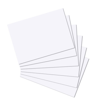 Herlitz Karteikarte A4 blanko ws 100St hf eingeschweißt