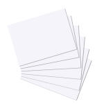 Herlitz Karteikarte A4 blanko ws 100St hf...
