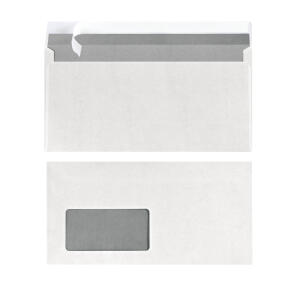 Briefumschlag DL hk. mF hfr ws 25St mit Innendruck Folienpackung