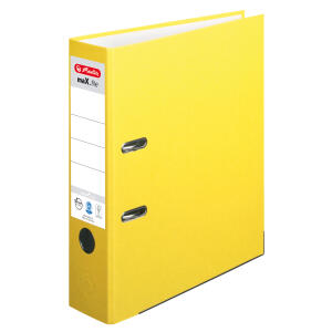 Herlitz Ordner maX.file nature+ A4 8cm ge Kraftpapierbezug sk Rückenschild