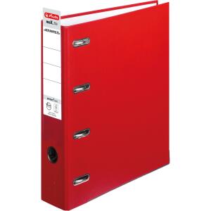 Herlitz Doppelordner maX.file protect A4 rt 7cm 2xA5quer Ablage Wechselfenster