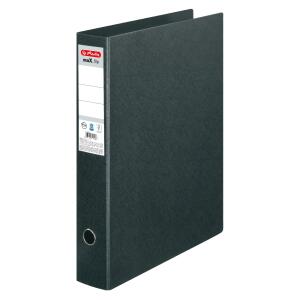 Herlitz Ordner maX.file Hartpappe A3h 7,5cm sk Rückenschild