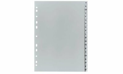 Herlitz Register A-Z 23x29,7cm PP 20tlg. Eurolochung volle Höhe
