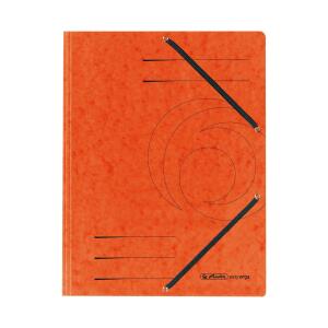Herlitz Einschlagmappe A4 Karton or mit Gummizug