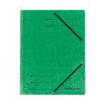 Herlitz Einschlagmappe A4 Karton gn mit Gummizug