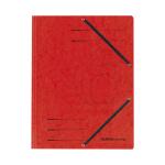 Herlitz Einschlagmappe A4 Karton rt mit Gummizug