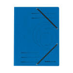 Herlitz Einschlagmappe A4 Karton bl mit Gummizug
