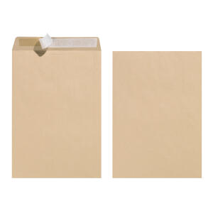 HLZ Versandtaschen C4 hk ohne Fenster , braun - 10er Pack