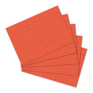Herlitz Karteikarte A6 liniert or 100St hf eingeschweißt