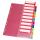 Herlitz Register 1-10 22,3x29,7cm PP farbig mit Indexblatt Eurolochung