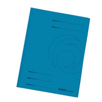 Herlitz Einschlagmappe A4 Karton 320g bl Intensivfarben 3...