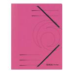 Herlitz Einschlagmappe A4 Karton fuchsia mit Gummizug
