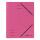 Herlitz Einschlagmappe A4 Karton fuchsia mit Gummizug