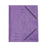 Herlitz Einschlagmappe A4 Karton violett mit Gummizug