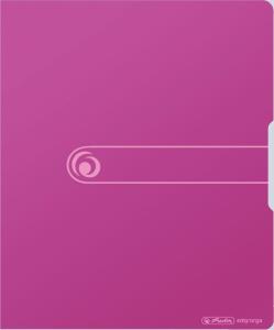 Herlitz Ringbuch A4 PP 2-Ringe 3,8cm Rücken 25mm Füllhöhe opak beere