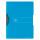 Herlitz Express-Clip A4 PP transparent blau für bis zu 30 Blatt grauer Clip