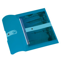 Herlitz Dokumententasche A4 PP tr.blau mit...