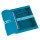 Herlitz Dokumententasche A4 PP tr.blau mit Druckknopfverschluss