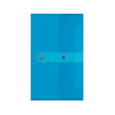Herlitz Dokumententasche DL PP tr.blau mit Druckknopfverschluss