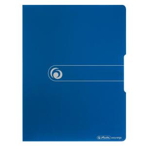 Herlitz Klemmbrettmappe Polyfoam A4 blau Stifthalter, Gummizug