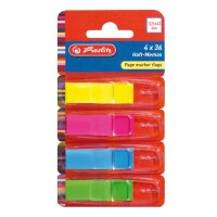 Herlitz Haft-Memos Pagemarker flags 12.5x43 4x36Blatt PET...
