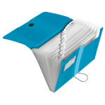 Herlitz Fächermappe PP 12 Fächer transp.bl...