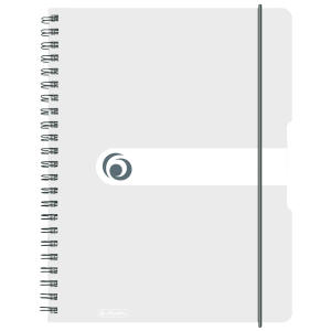 Herlitz Spiralblock to go A4 80Bl Motiv transparent Sonderlineatur kariert