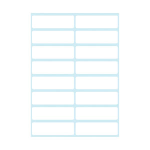 Herlitz Büroetiketten, weiß, 12x40mm cellophaniert m. Eurolochung