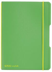Herlitz Notizheft flex PP A5,40 Blatt,kar. hellgrün, my.book