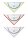 Herlitz Geometriedreieck my.pen 16cm Kunststoff mit Griff farbig sortier