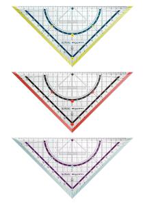 Herlitz Geometriedreieck my.pen 25cm Kunststoff farbig sortiert