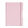Herlitz Notizh.flex PP A4,2x40 Bl.kar.lin. rosé,gelocht,Mikroperf. my.book