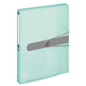 Sammelbox A4 PP Pastell transparent minze 4cm easy orga to go