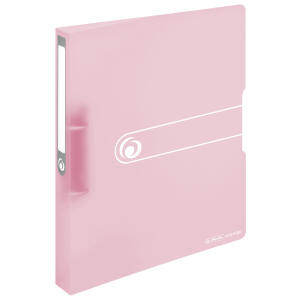 Herlitz Ringbuch A4 PP 2-Ringe 3,8cm Rücken 25mm Füllhöhe transparent rosé