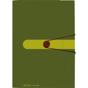 Herlitz Fächermappe Rec. PP 12F dgn Gummizug Visitenkartenfach