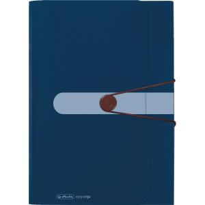 Herlitz Fächermappe Rec. PP 12F dbl Gummizug Visitenkartenfach