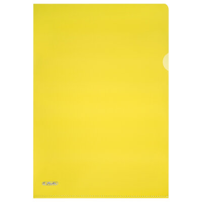 Herlitz Aktenhülle A4 Pyramide PP gelb 10St im Polybeutel
