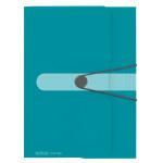 Herlitz Gummizugmappe A4 PP carib.turquoise 3...