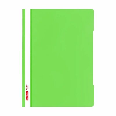 Herlitz Schnellhefter A4 PP  Quality  hgn transparent glasklarer Vorderdeckel