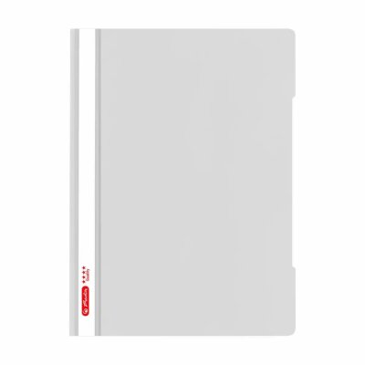 Herlitz Schnellhefter A4 PP  Quality  gr transparent glasklarer Vorderdeckel