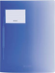 BRUNNEN 102015030 Schnellhefter FACT!pp transluzente PP-Folie blau