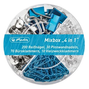 Herlitz Mixbox   4 in 1  Bürokleinteile Frozen Glam sortiert
