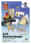 Ursus ALU-BASTELWELLPAPPE 23x33CM,5BL.GOLD+SILBER SORT.